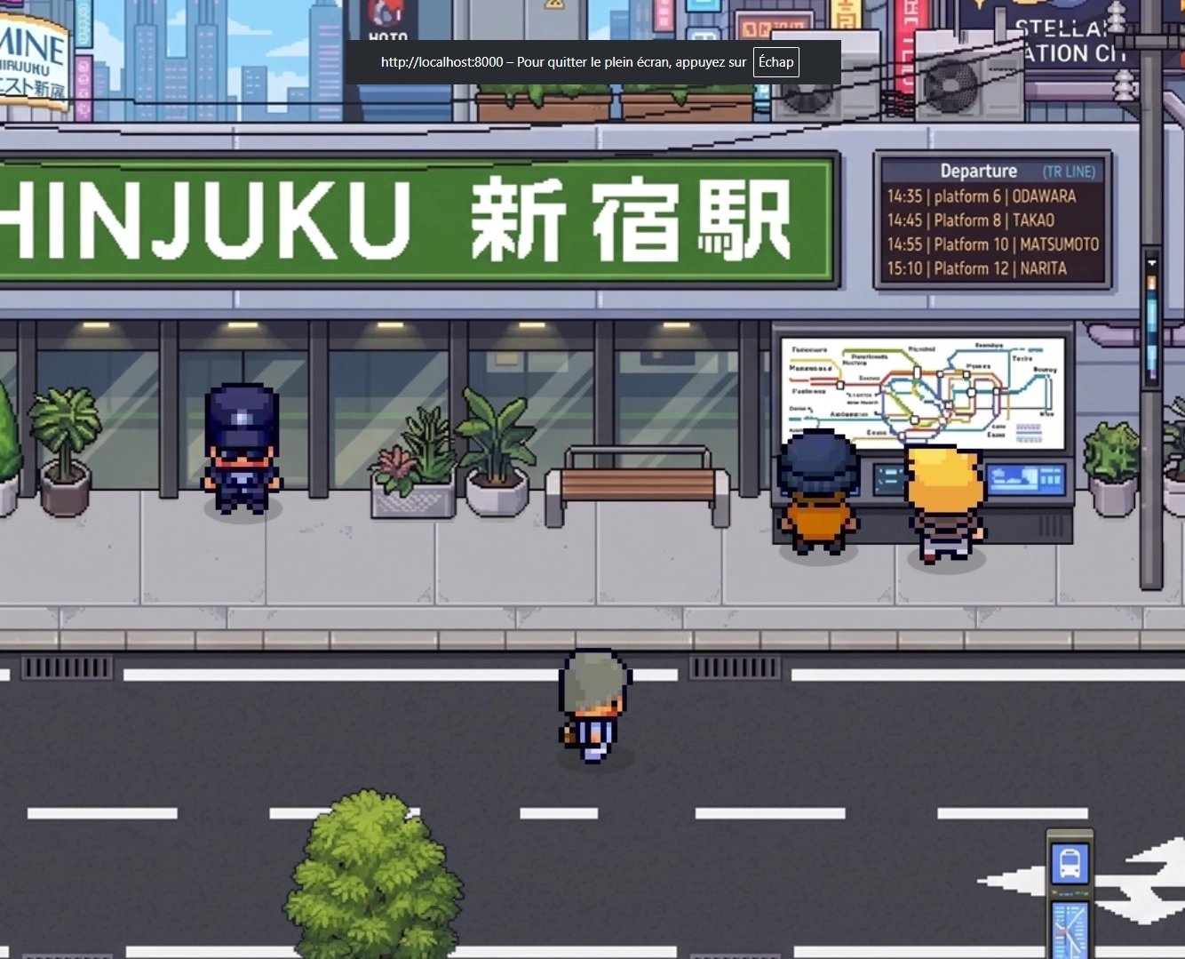 Nouvelle version retravaillée de Shinjuku dans NIHONGO DX7
