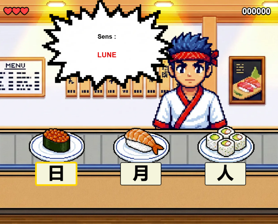 Mini-jeu de kanji